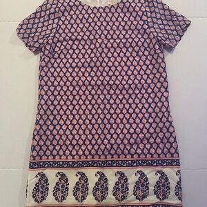 J. Crew Blue and Pink Floral Mini Dress - Size 8 Petite